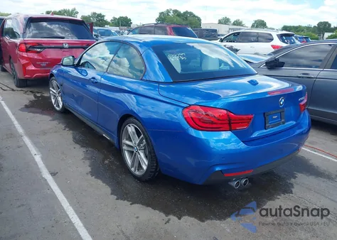 2018 BMW 430I z USA, uszkodzony, nr VIN WBA4Z1C50JEC72749